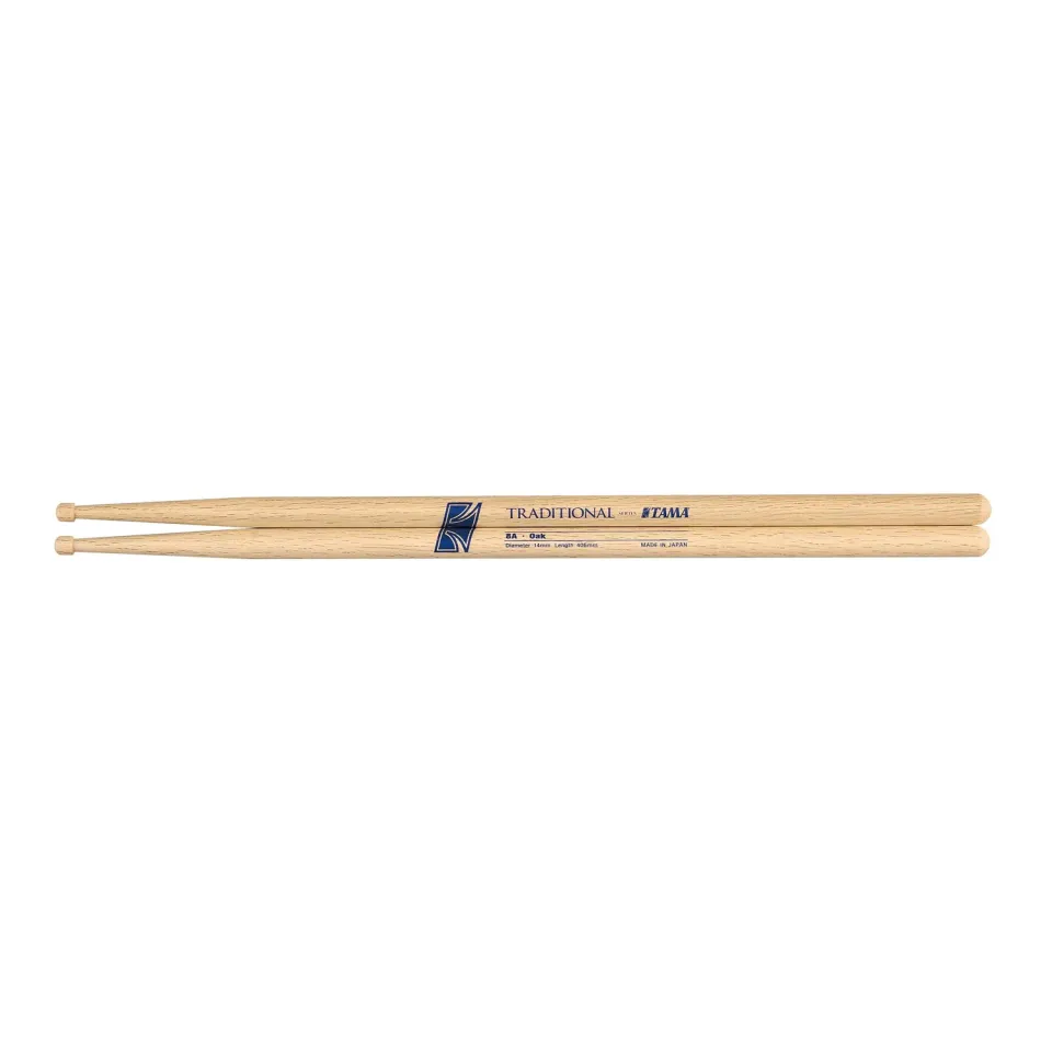 Tama Traditional O8AW Drumsticks Eiche 406mm Holz-Tip
