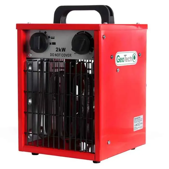 GeoTech Pro EH 200 S Elektro-Heizlüfter Heizgerät 2 kW tragbar