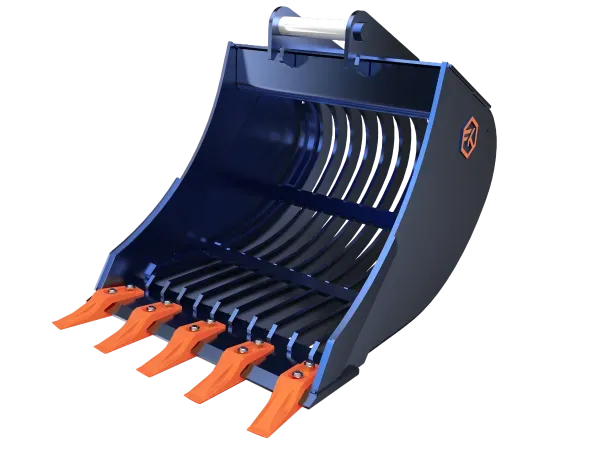 FK Machinery Sieblöffel 3,5-5 t Baggerlöffel Gitter